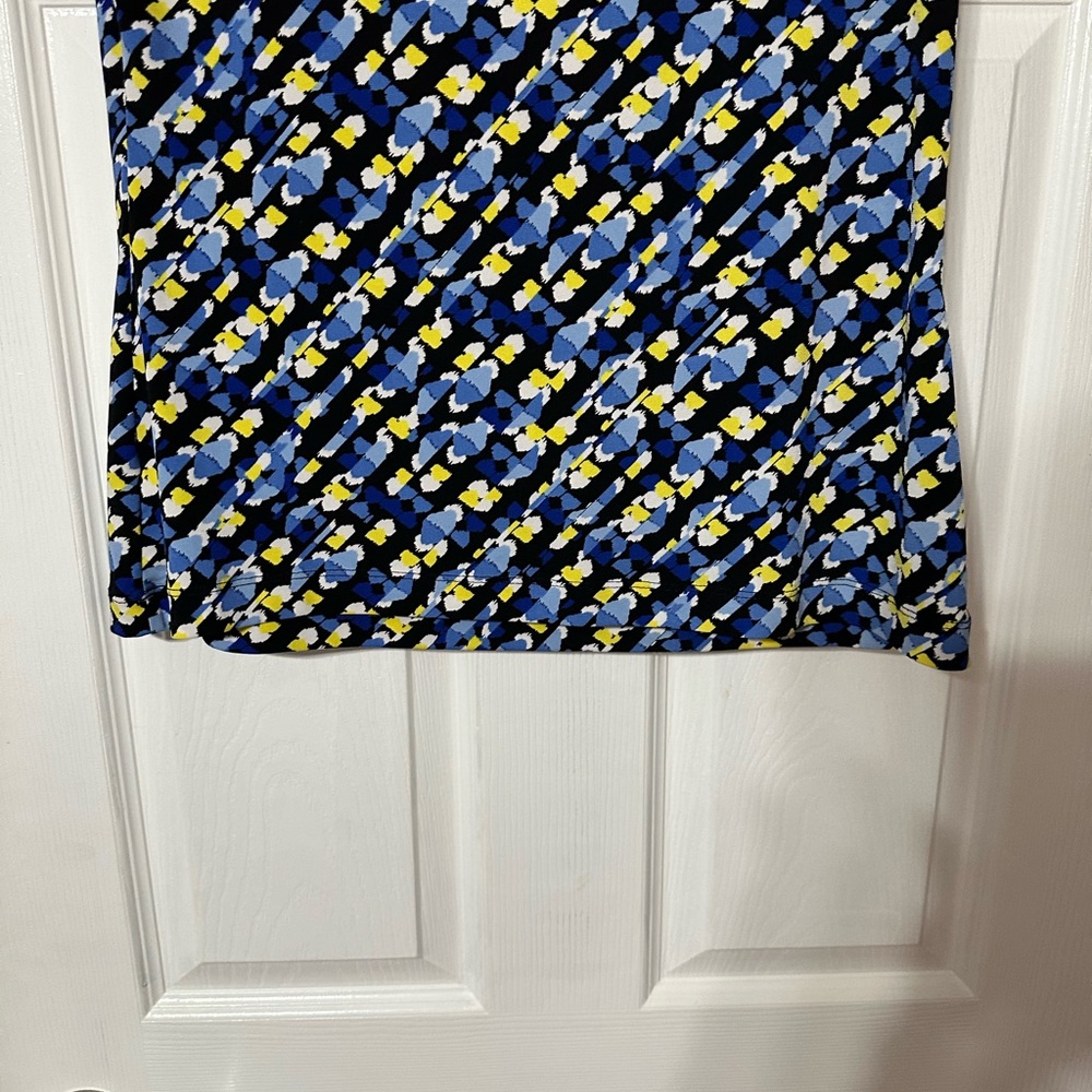 Liz Claiborne Petite Abstract Pattern Summer Top - Picture 8 of 11